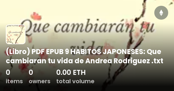 (Libro) PDF EPUB 9 HABITOS JAPONESES: Que Cambiaran Tu Vida De Andrea ...