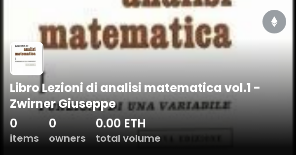 Libro Lezioni Di Analisi Matematica Vol 1 Zwirner Giuseppe