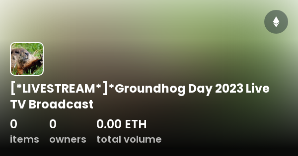 [*LIVESTREAM*]*Groundhog Day 2023 Live TV Broadcast - Collection | OpenSea