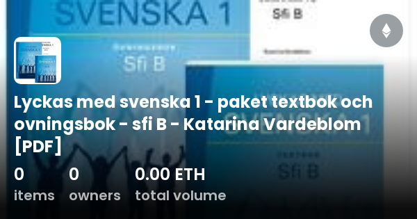 Lyckas Med Svenska 1 - Paket Textbok Och Ovningsbok - Sfi B - Katarina ...