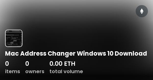 thay đổi mac address win 10