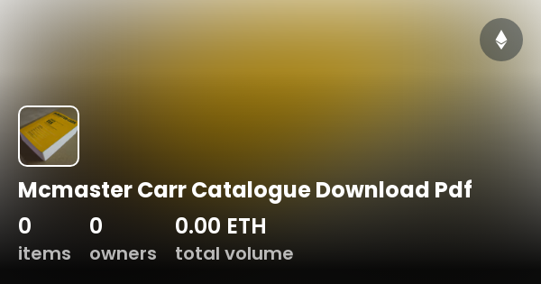 mcmaster carr catalog pdf download
