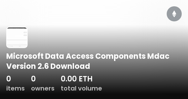 Microsoft Data Access Components Mdac Version 2.6 Download - Collection ...