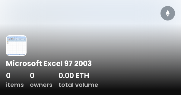 microsoft excel 97-2003