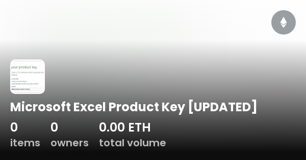 Microsoft excel product key updated collection opensea