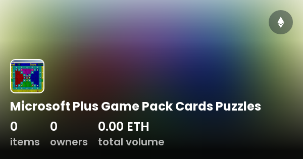 Microsoft Plus Game Pack Cards Puzzles - Collection | OpenSea