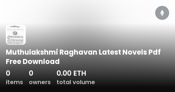 Muthulakshmi Raghavan Latest Novels Pdf Free Download Collection