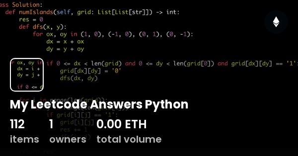 my-leetcode-answers-python-collection-opensea