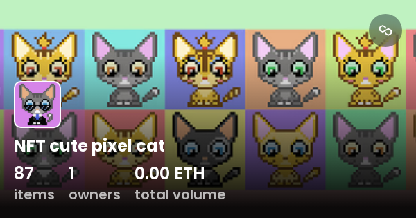 NFT cute pixel cat - Collection | OpenSea