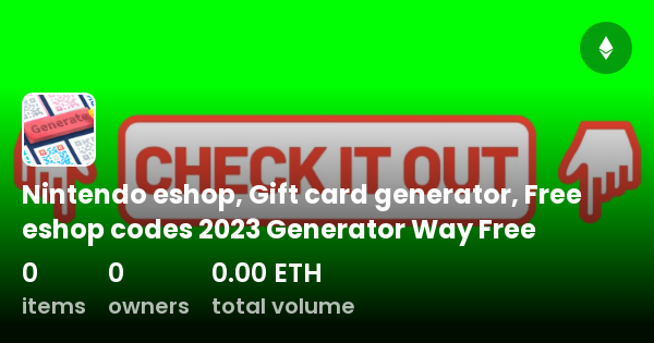 Eshop gift 2024 card generator