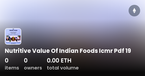Nutritive Value Of Indian Foods Pdf Free Download