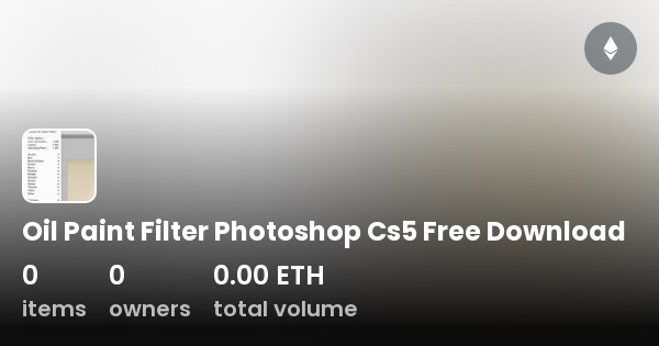 photoshop cs5 oil paint filter free download