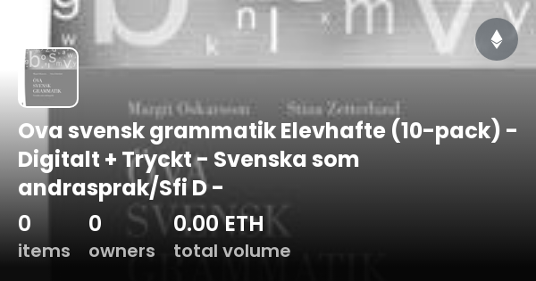 Ova Svensk Grammatik Elevhafte (10-pack) - Digitalt + Tryckt - Svenska ...