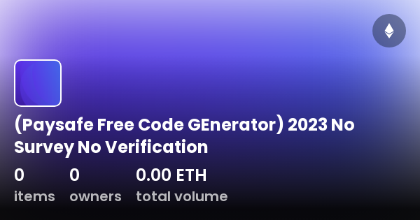 (Paysafe Free Code GEnerator) 2023 No Survey No Verification ...