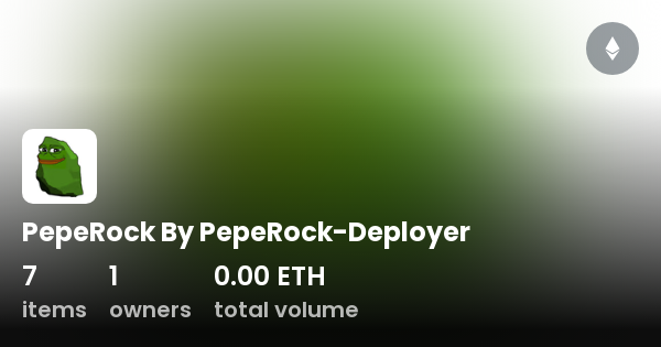 PepeRock By PepeRock-Deployer - Collection | OpenSea