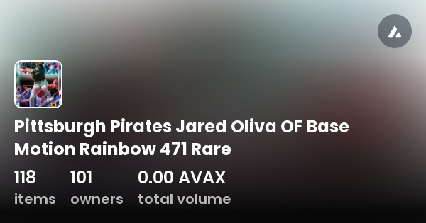 Pittsburgh Pirates Jared Oliva Of Base Motion Rainbow Rare Collection Opensea