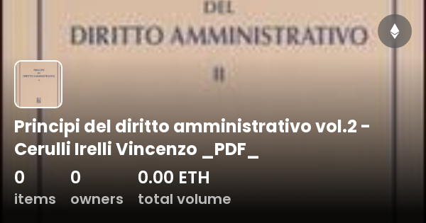 Principi del diritto amministrativo vol.2 - Cerulli Irelli Vincenzo ...