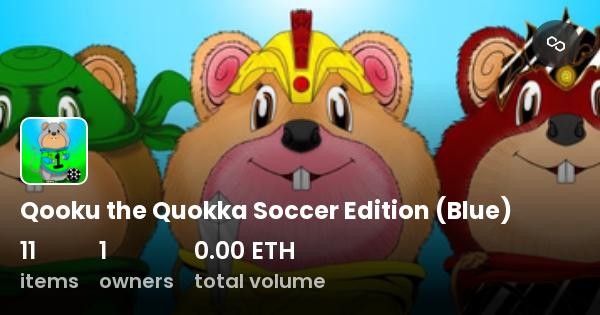 Qooku the Quokka Soccer Edition (Blue) - Collection | OpenSea