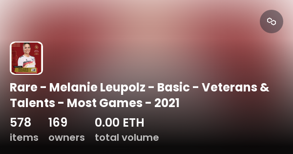 Rare - Melanie Leupolz - Basic - Veterans & Talents - Most Games - 2021 ...