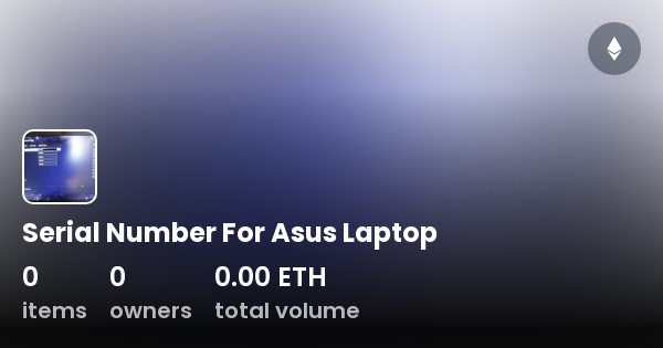 where can i find asus laptop serial number