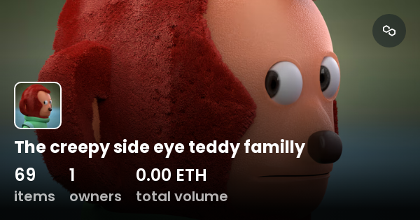 The creepy side eye teddy familly - Collection | OpenSea