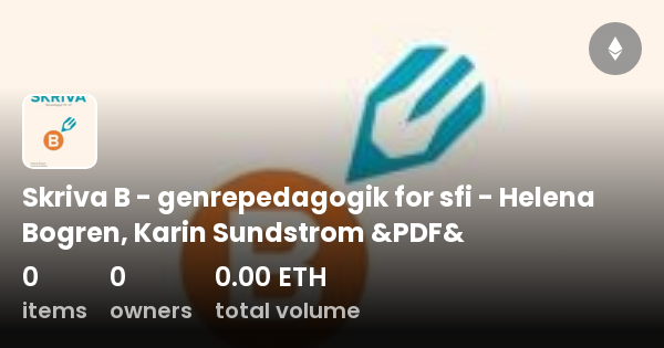 Skriva B - Genrepedagogik For Sfi - Helena Bogren, Karin Sundstrom &PDF ...