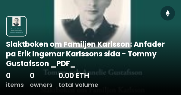 Slaktboken Om Familjen Karlsson: Anfader Pa Erik Ingemar Karlssons Sida ...