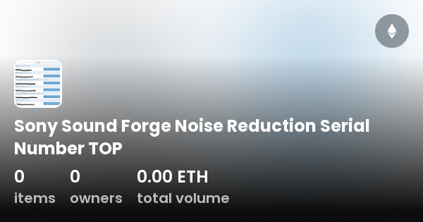 Sound forge noise reduction не активна