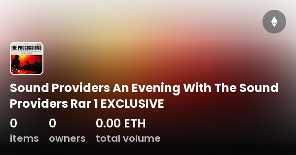 Sound Providers An Evening With The Sound Providers Rar 1 EXCLUSIVE ...