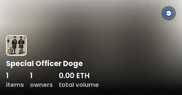 Special Officer Doge - Collection | OpenSea