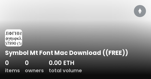 symbolmt font free download for mac
