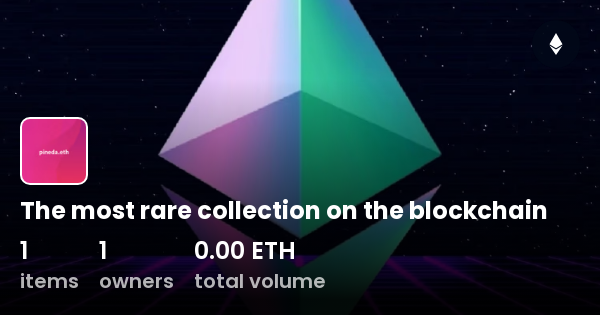 The most rare collection on the blockchain - Collection | OpenSea