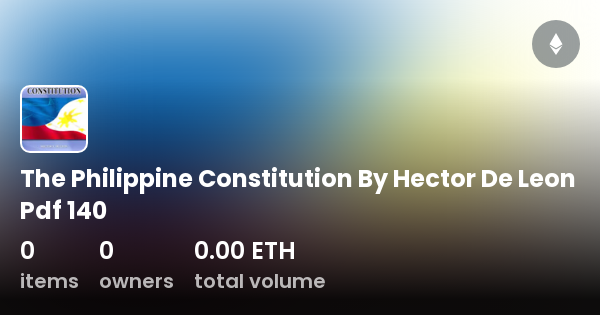 The Philippine Constitution By Hector De Leon Pdf 140 - Collection ...