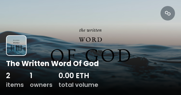 The Written Word Of God Collection Opensea