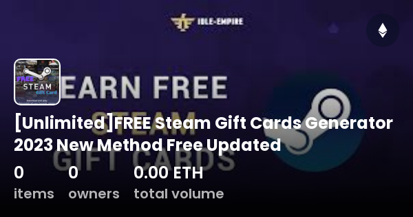 Unlimited FREE Steam Gift Cards Generator 2023 New Method Free Updated   Unlimited Free Steam Gift Cards Generator 2023 New