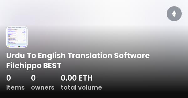 Urdu to english translation software