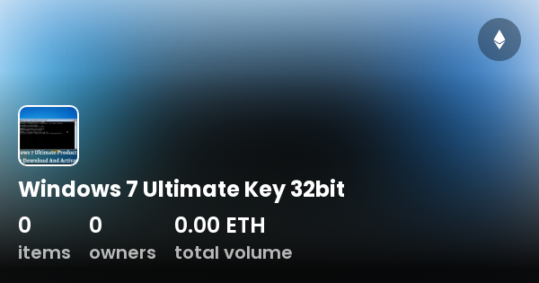 windows 7 ultimate key 32